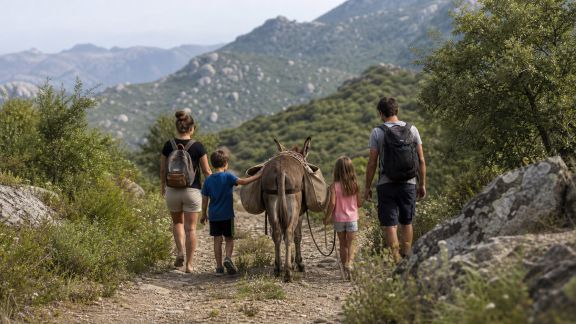 Randonnées en famille avec un âne : découvrir la Corse autrement