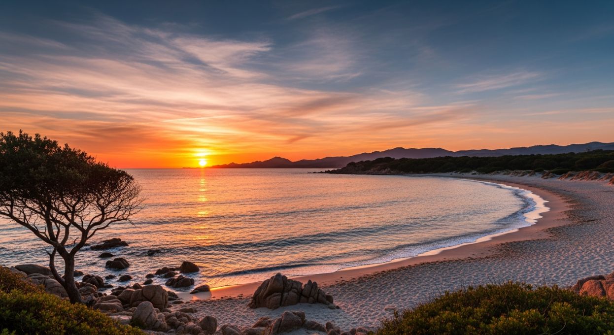 Les plages avec les plus beaux couchers de soleil corses