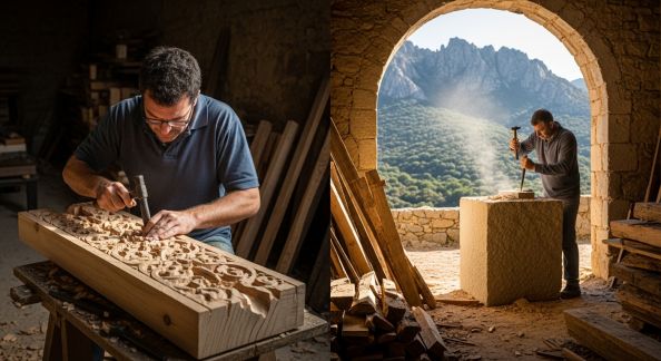 L’artisanat du bois et de la pierre : métiers d’autrefois en Corse