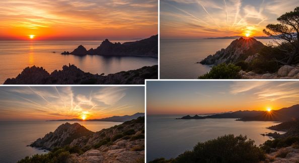Les plus beaux couchers de soleil à admirer lors d’un road trip corse