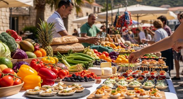 Promenades gourmandes autour des marchés locaux de l’île