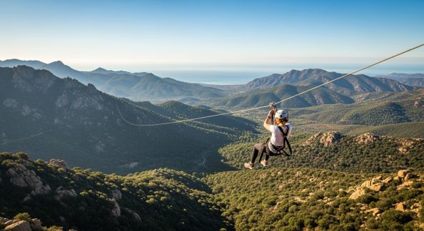 Initiation à la tyrolienne : où vivre l’expérience en Corse